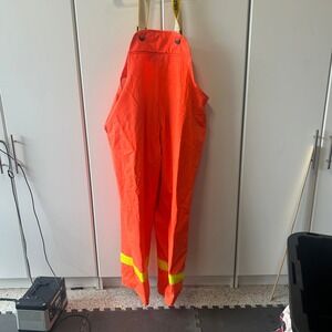 Viking Journeyman Orange Waterproof Oil Resistant PVC Bib Overalls Mens XL
